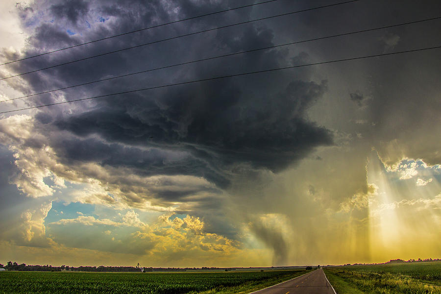 Dry High Based Nebraska Thunderstorm 003 Photograph by NebraskaSC