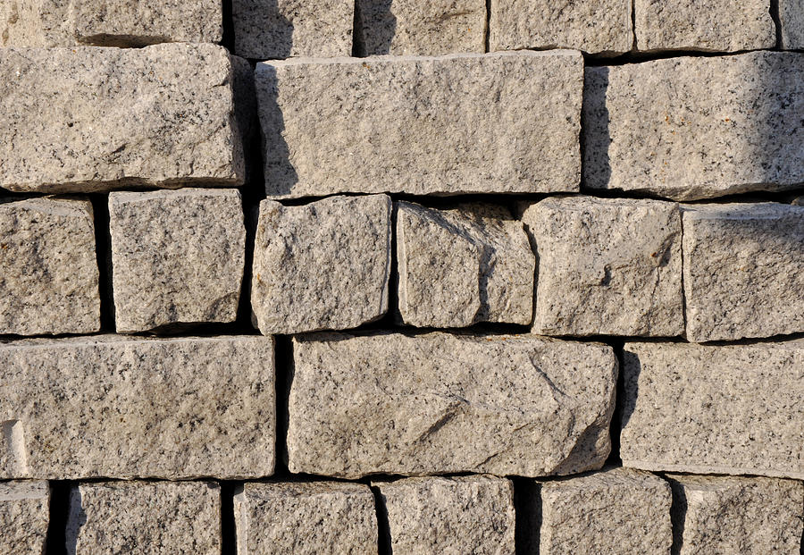Pattern Photograph - Dry stone wall by Damijana Cermelj