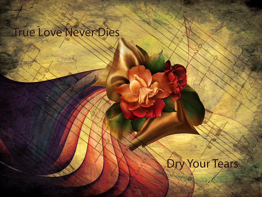 Dry Your Tears Vintage Romance Mixed Media by Georgiana Romanovna