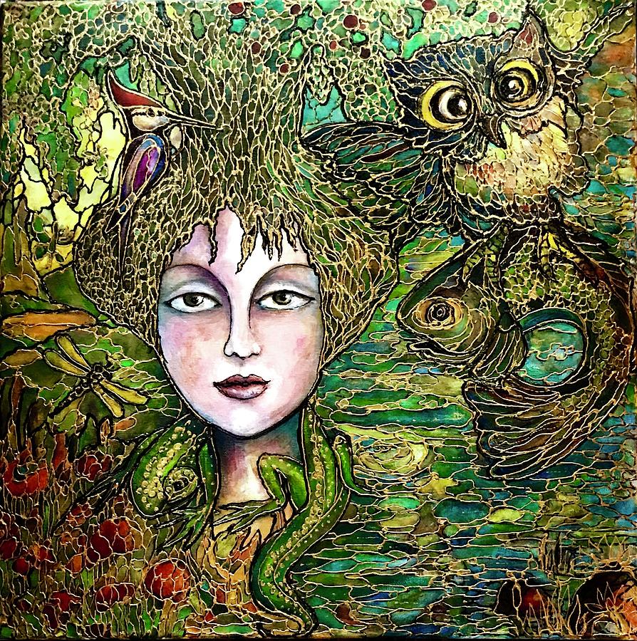 Dryads Tale Painting by Rae Chichilnitsky