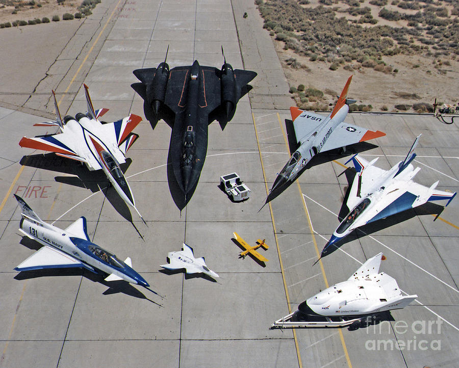 Blackbird Photograph - Dryden Research Aircraft Fleet 1997 by NASA Science Source