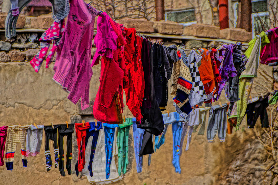 Drying Armenian Laundry Photograph by Dennis Cox