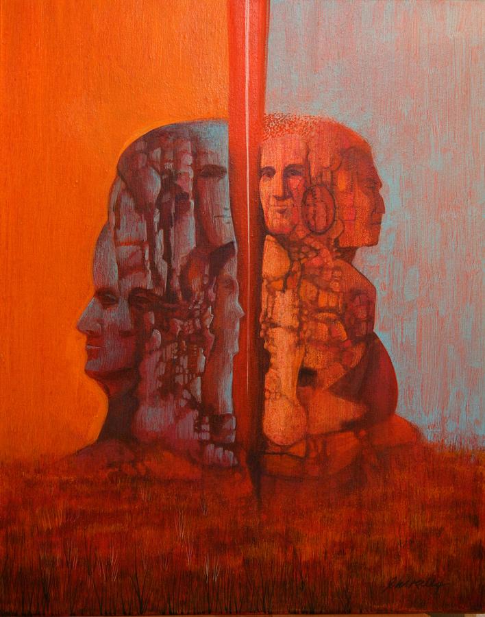 Double Minded Painting - Duality by J W Kelly Double Minded Painting - Duality by J W Kelly