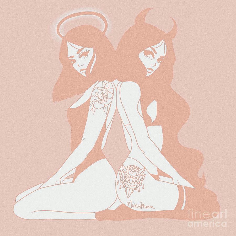 Duality Digital Art by Nuria Moon - Fine Art America