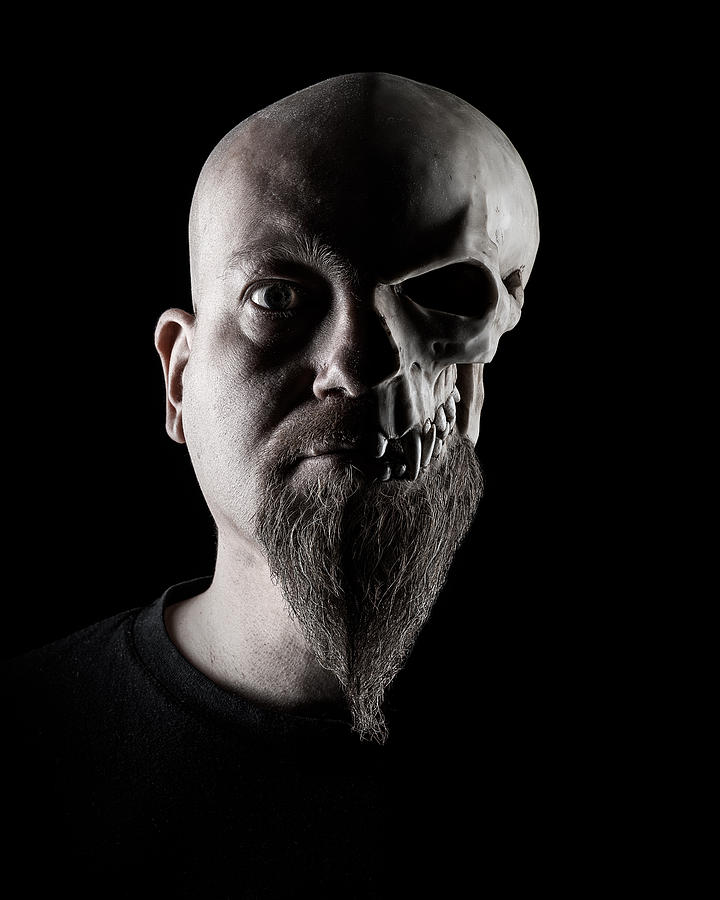 Skull Photograph - Duality by Petri Damsten