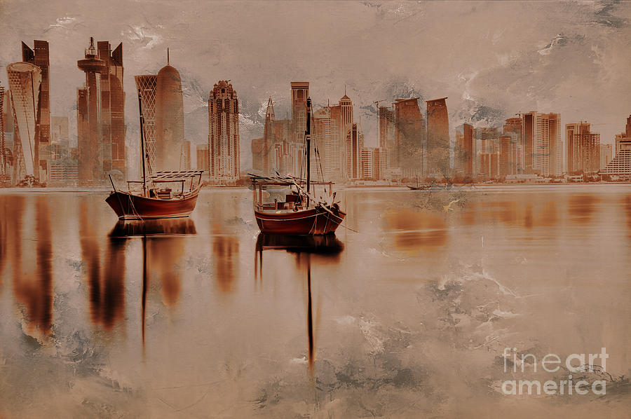 Dubai High rise #3 Painting by Gull G