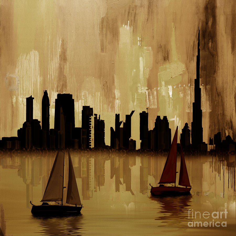 Dubai Landscape  Painting by Gull G