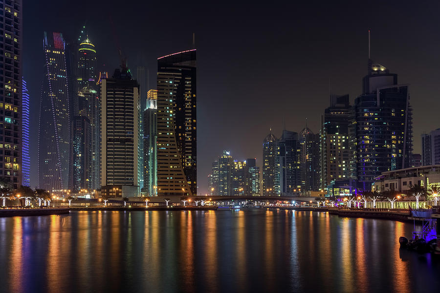 Dubai Marina Pyrography by Andrey Bo - Fine Art America