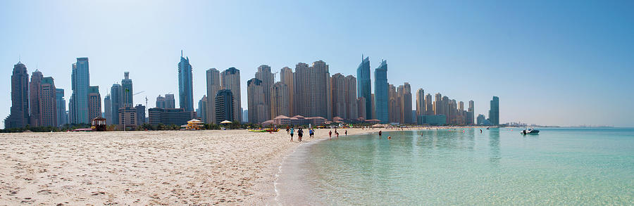 Dubai Marina Beach Photograph by Michal Kardos | Fine Art America