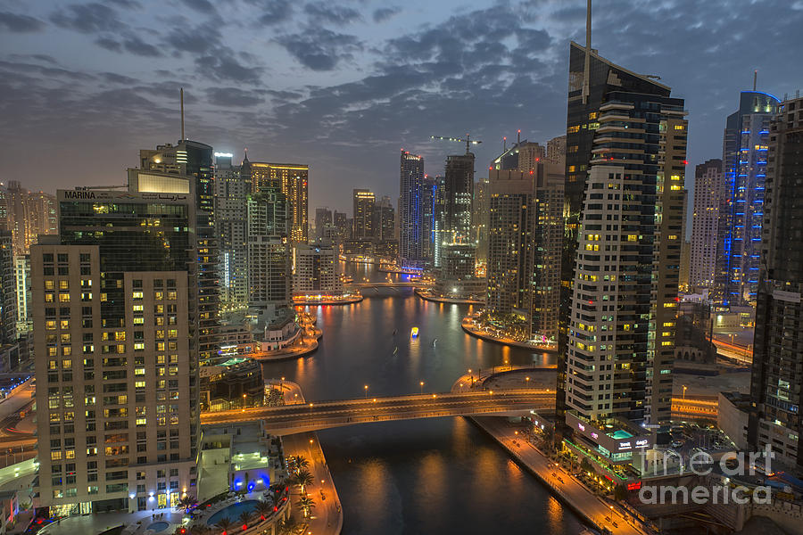 Dubai Marina in Dubai, UAE Photograph by Ivan Batinic