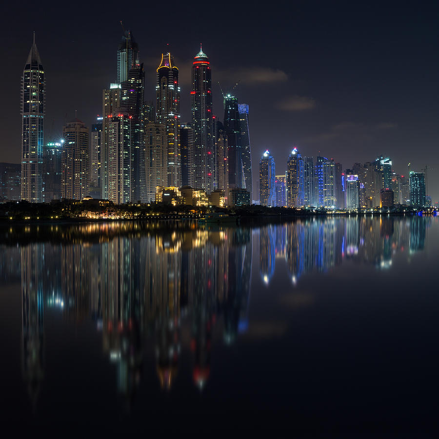 Dubai Marina Skyline Photograph by Fred Gramoso - Fine Art America