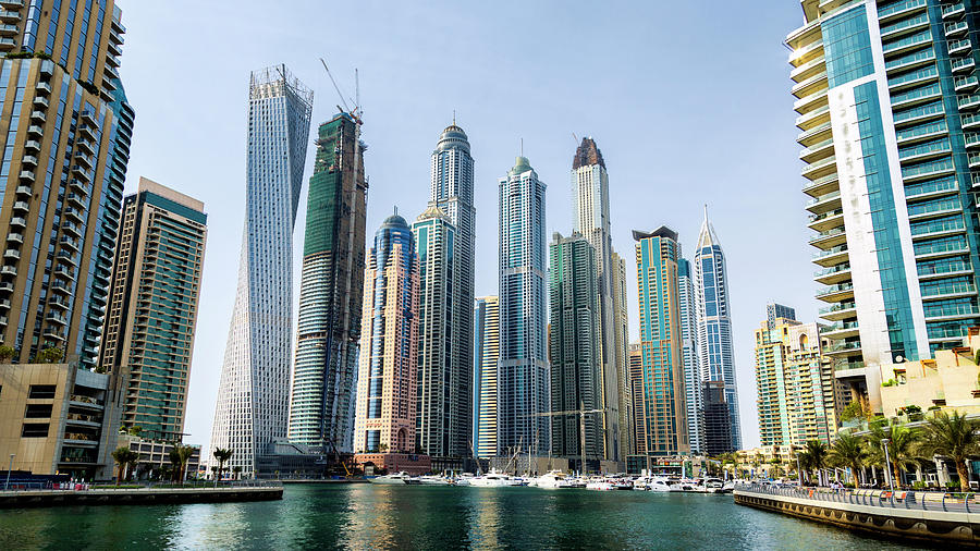 Architecture Photograph - Dubai Marina by Stephen Stookey