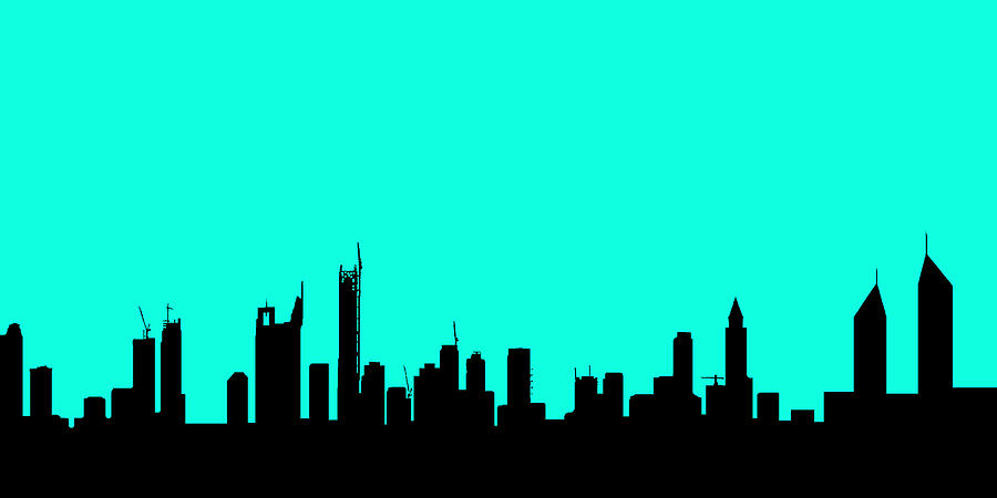 Dubai Digital Art - Dubai Skyline by Peter Dorrell
