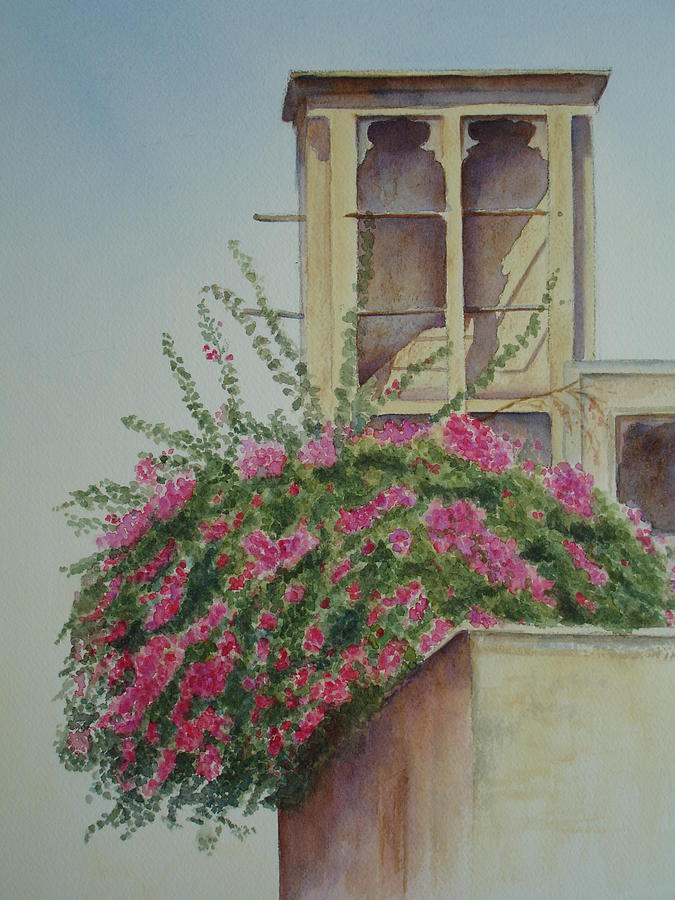 Dubai Windtower Painting by Maruska Lebrun - Fine Art America