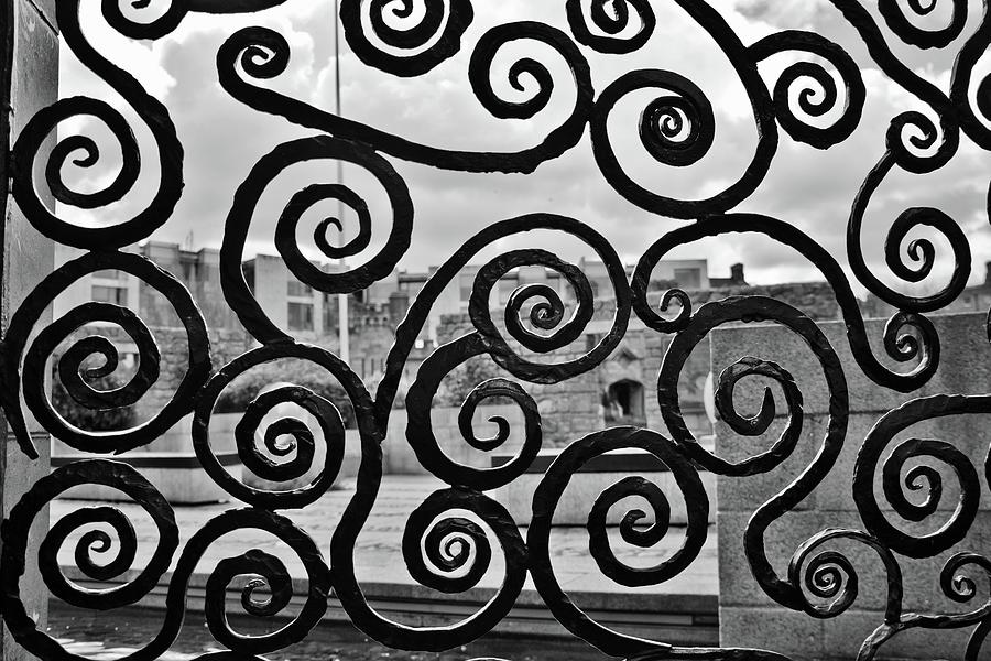 Dubh Linn Garden Scroll Work Photograph by Marisa Geraghty Photography