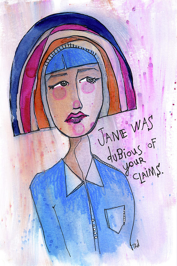 Dubious Jane Painting by Tonya Doughty