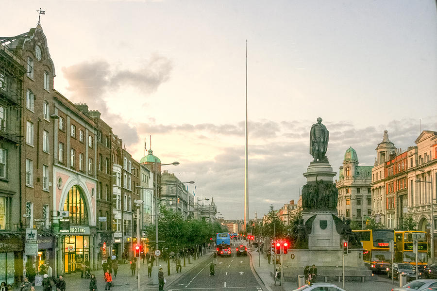 Dublin at Dusk Photograph by John A Megaw