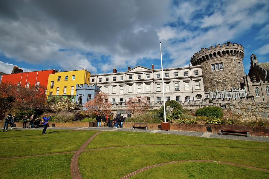 Dublin Castle From Dubh Linn Gardens Photograph by Marisa Geraghty Photography
