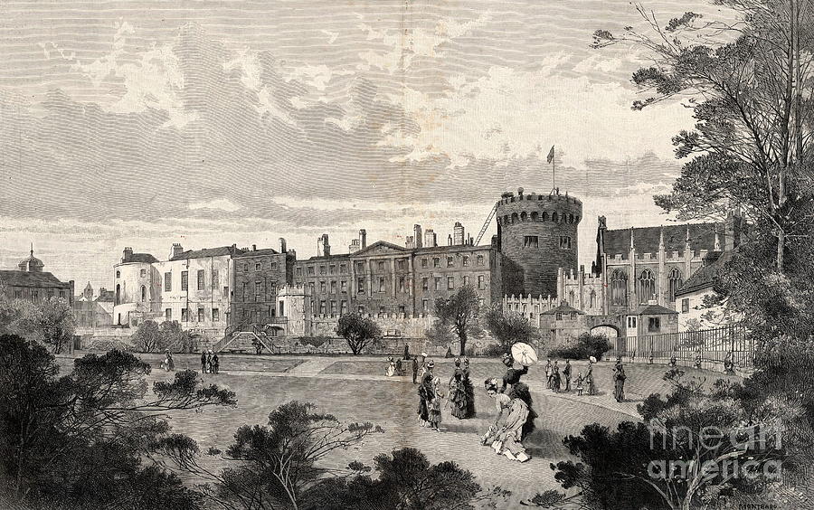 Dublin Castle  Drawing by Val Byrne