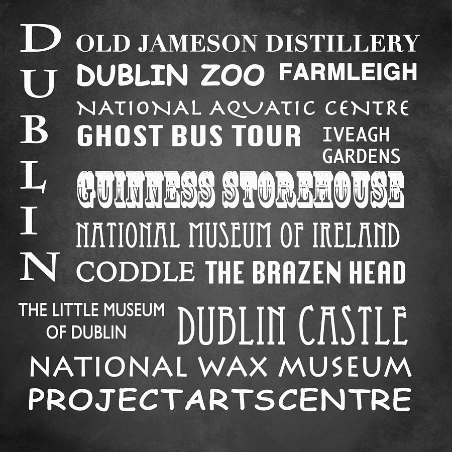 Dublin Famous Landmarks Digital Art by Patricia Lintner