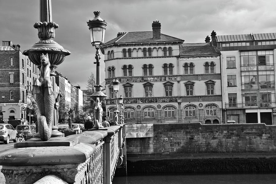 Dublin in Black and White Grattan Bridge Photograph by Marisa Geraghty Photography