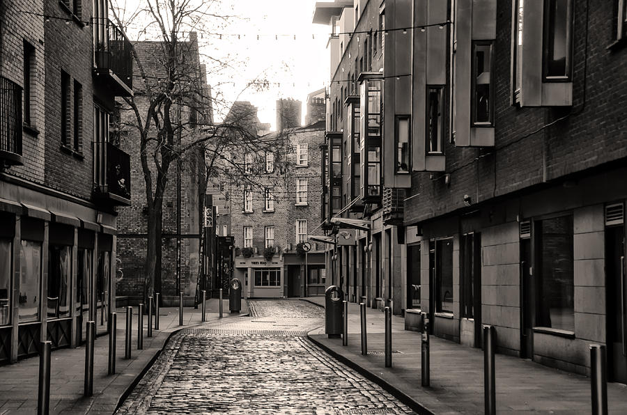 Dublin Ireland - Essex Street in Sepia Photograph by Bill Cannon | Fine ...