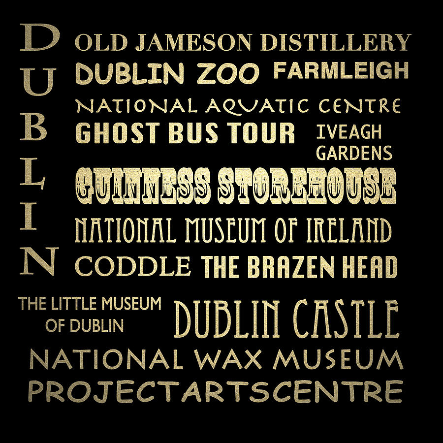 Dublin Ireland Famous Landmarks Digital Art by Patricia Lintner