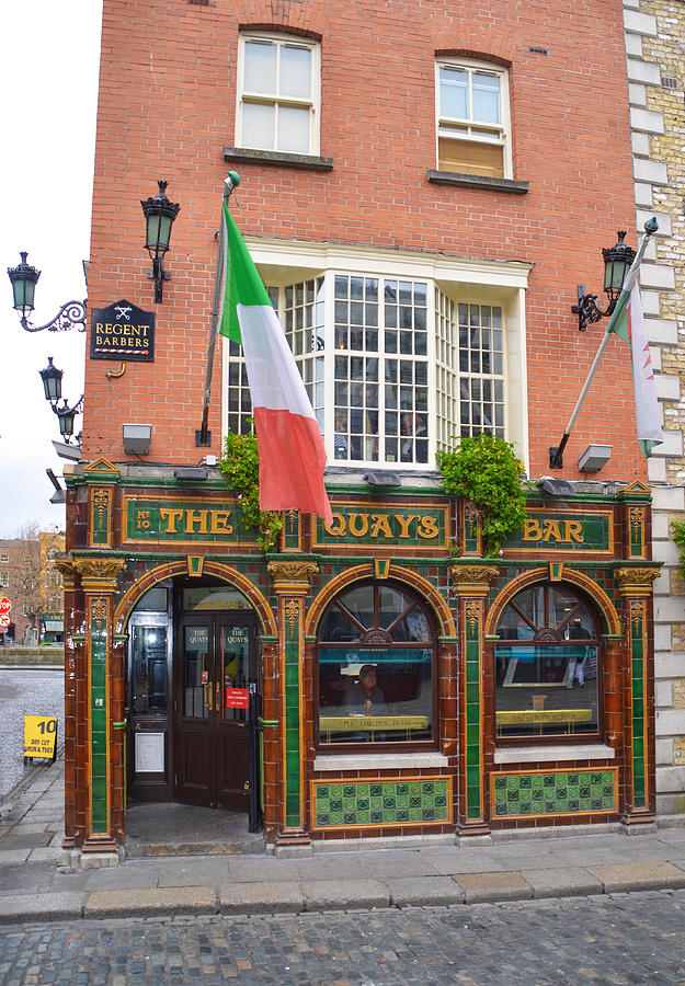 Fine Art Color Travel Photography of Pub in Dublin Ireland The Quays Bar 1