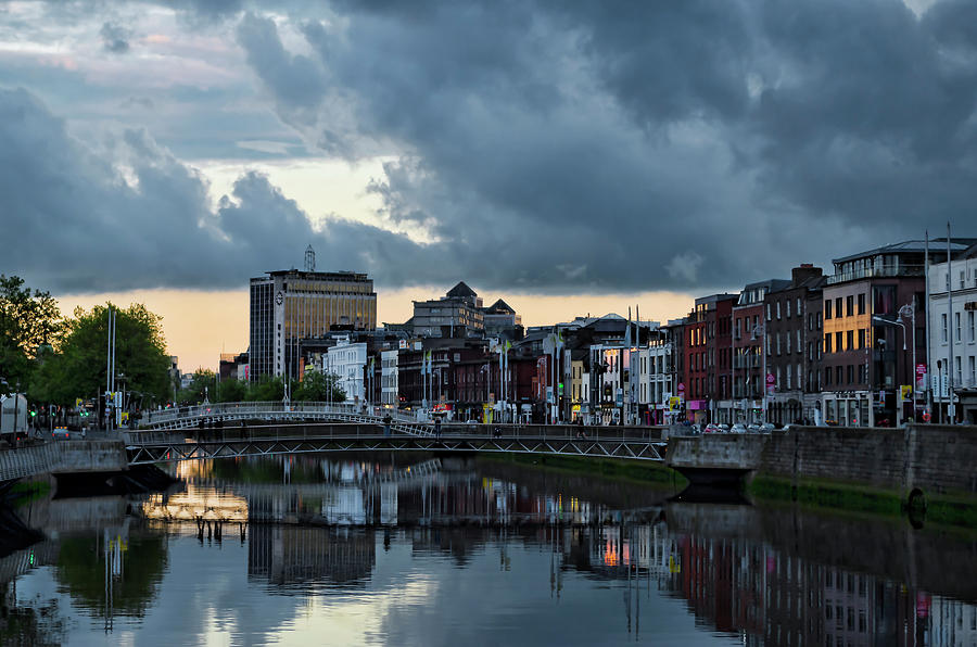 Dublin Sky at Sunset Photograph by Sharon Popek