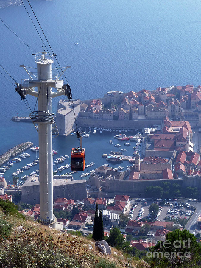 Dubrovnik Cable Car - Old City - Croatia Photograph by Phil Banks
