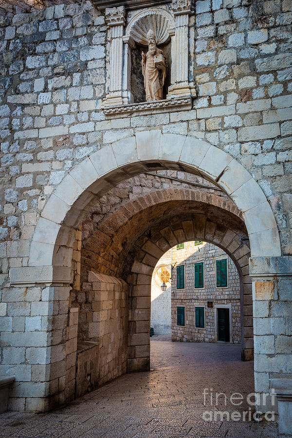 Architecture Photograph - Dubrovnik Entrance by Inge Johnsson