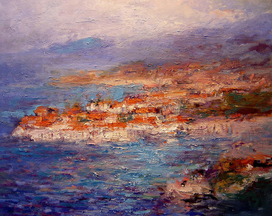 Dubrovnik Painting - Dubrovnik in the afternoon by R W Goetting