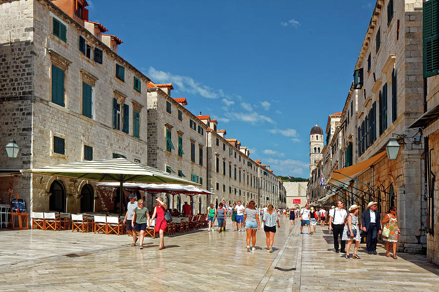 Dubrovnik Main Street Photograph by Sally Weigand