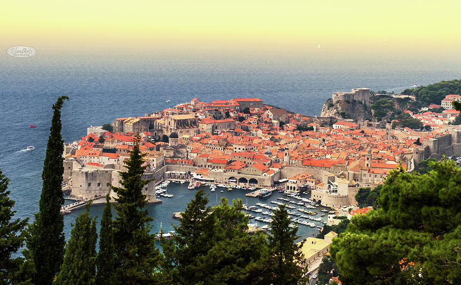 Dubrovnik old city on the Adriatic Sea, South Dalmatia region, C Photograph by Elenarts - Elena Duvernay photo