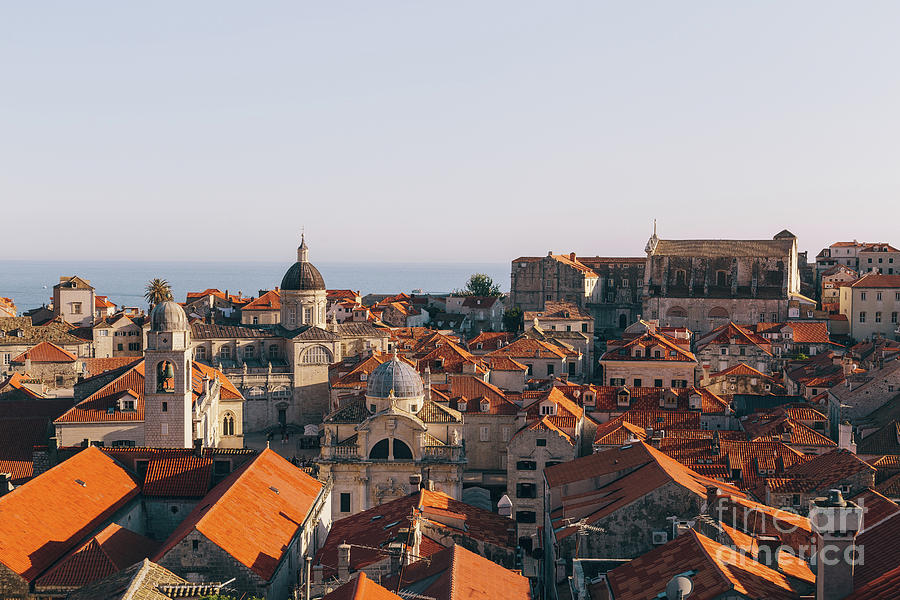 Dubrovnik Rooftops Panorama Photograph by JR Photography