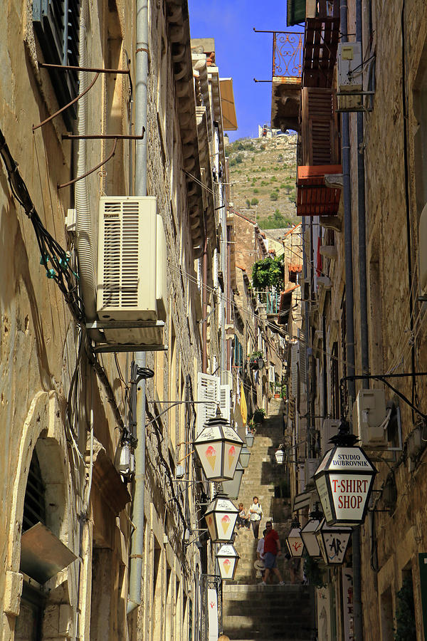 Dubrovnik Side Street  Photograph by Tony Murtagh