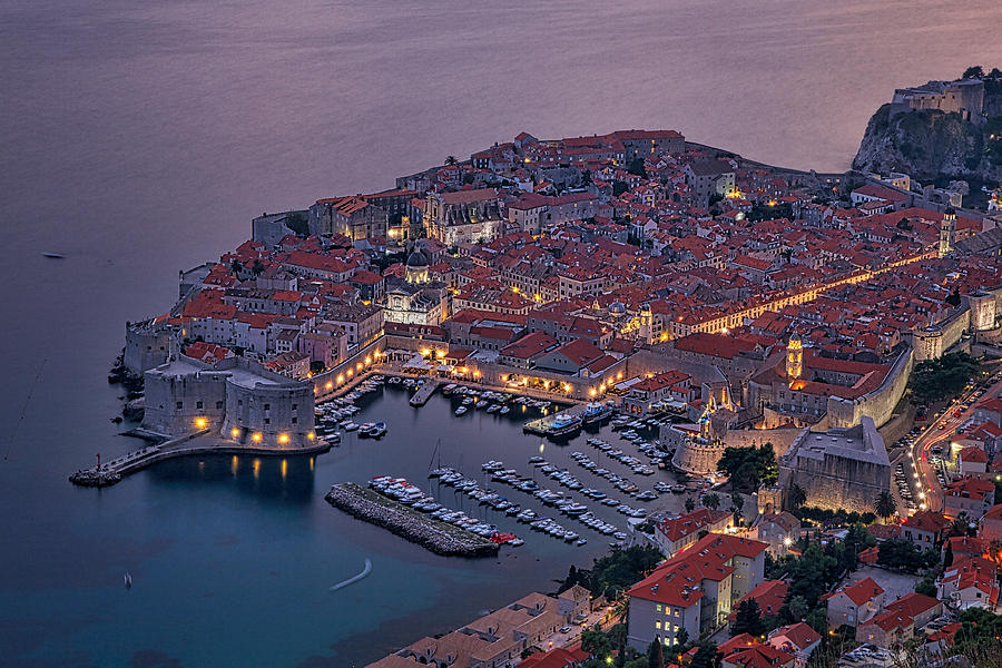 Sunset Photograph - Dubrovnik Twilight by Stuart Litoff