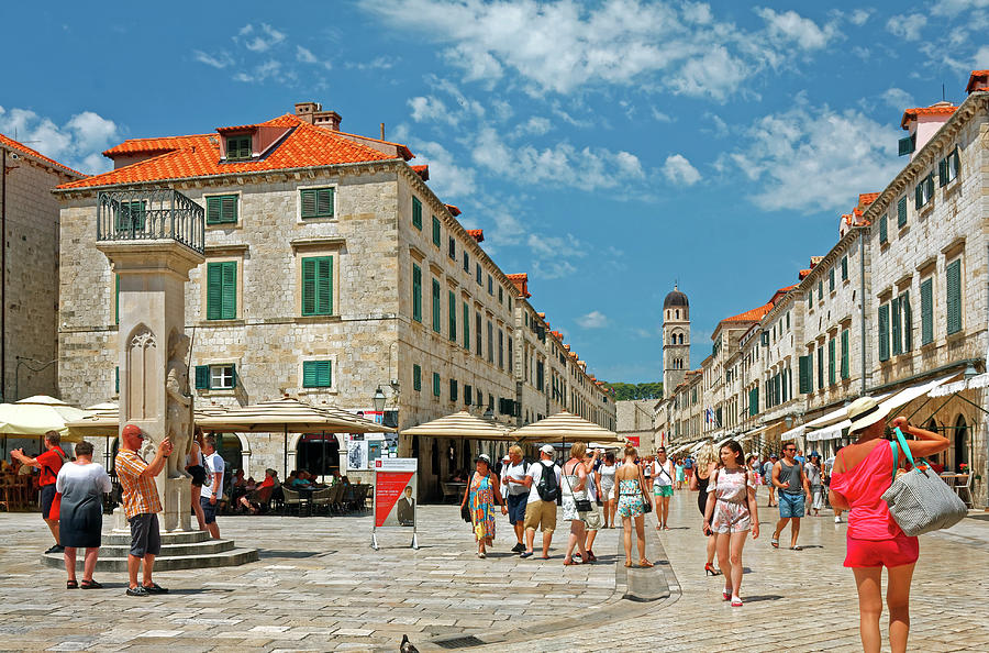 Dubrovniks Placa Photograph by Sally Weigand