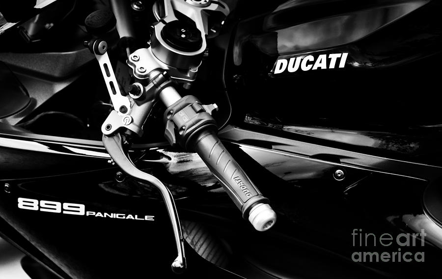 Ducati 899 Panigale Monochrome Photograph by Tim Gainey