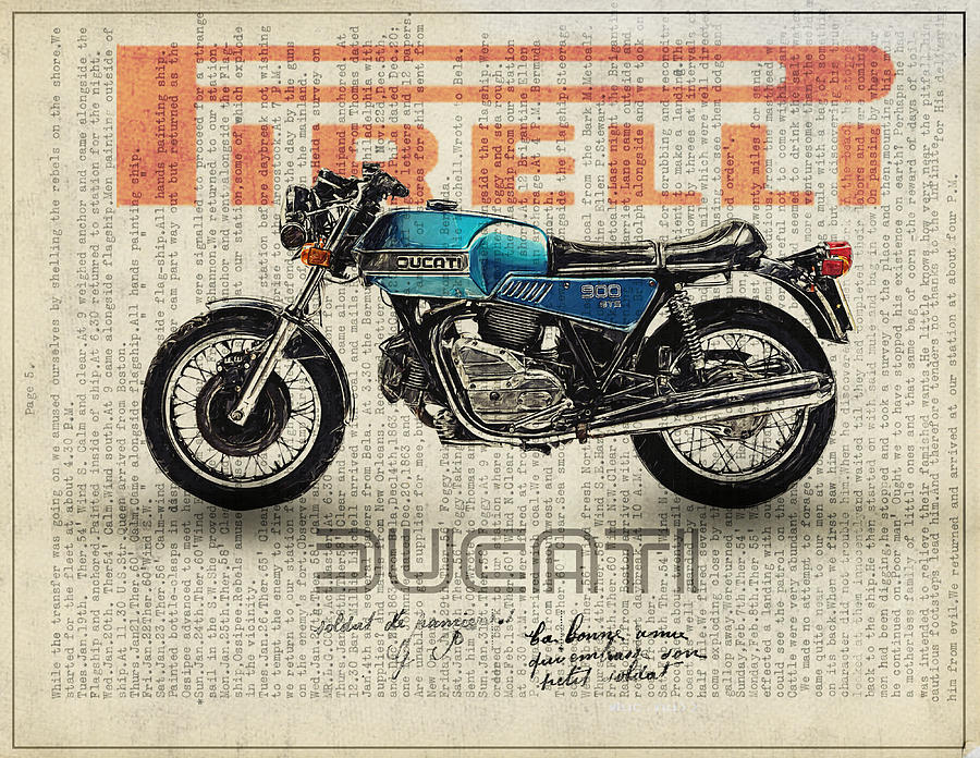 Ducati Gts 900 Digital Art