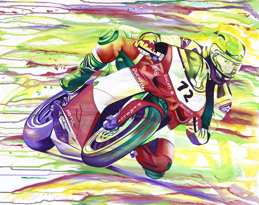 Ducati Painting by Joshua Morton