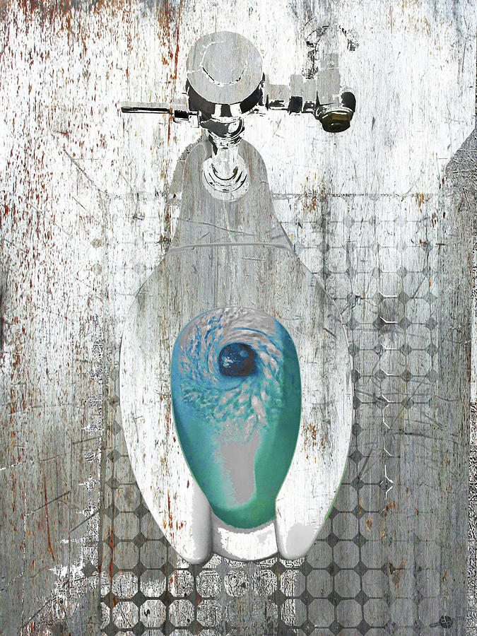 Bathroom Mixed Media - Duchamp 2 by Tony Rubino
