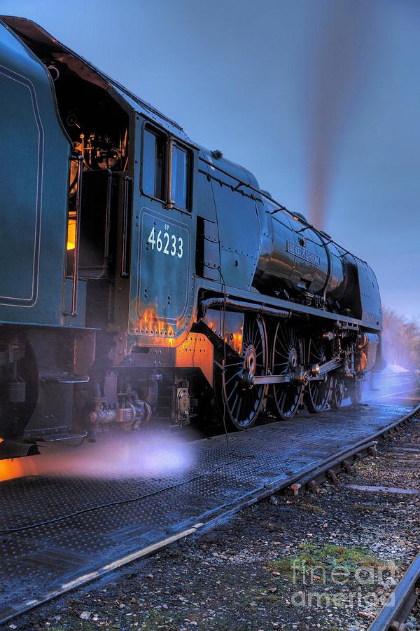 Train Photograph - Duchess At Dusk by David Birchall
