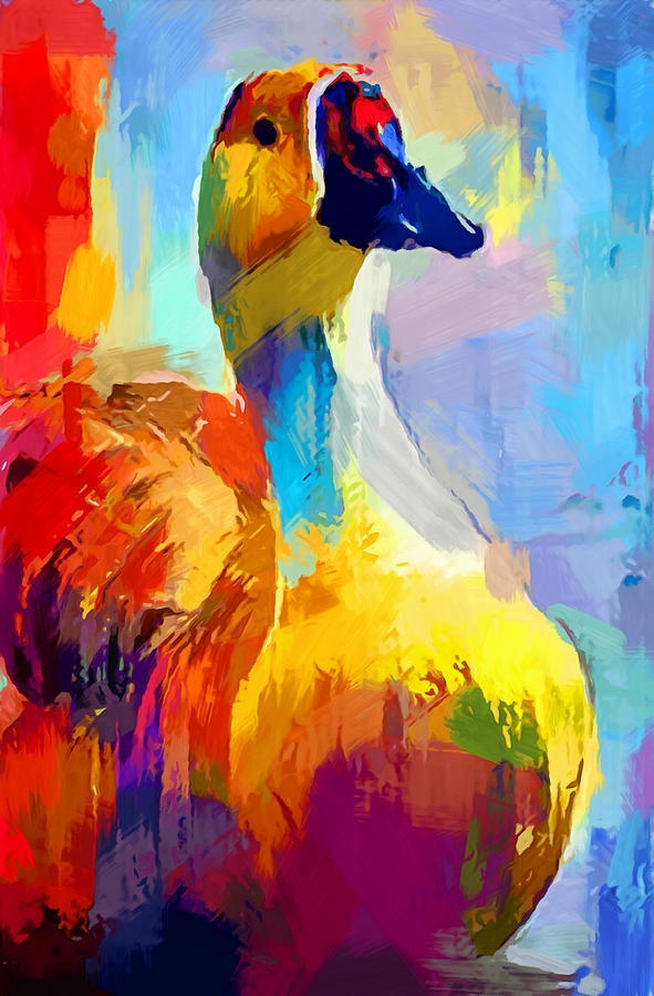 Duck 3 Painting by Chris Butler