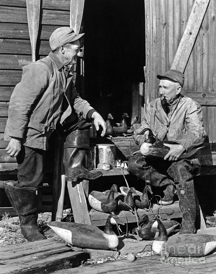 Duck Hunters With Decoys, C.1930-40s Photograph by H. Armstrong Roberts/ClassicStock