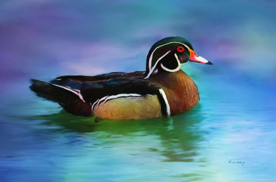 Duck Painting by Johanne Dauphinais