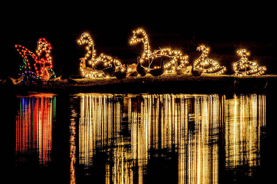 Duck Pond Christmas Photograph by Joe Shrader
