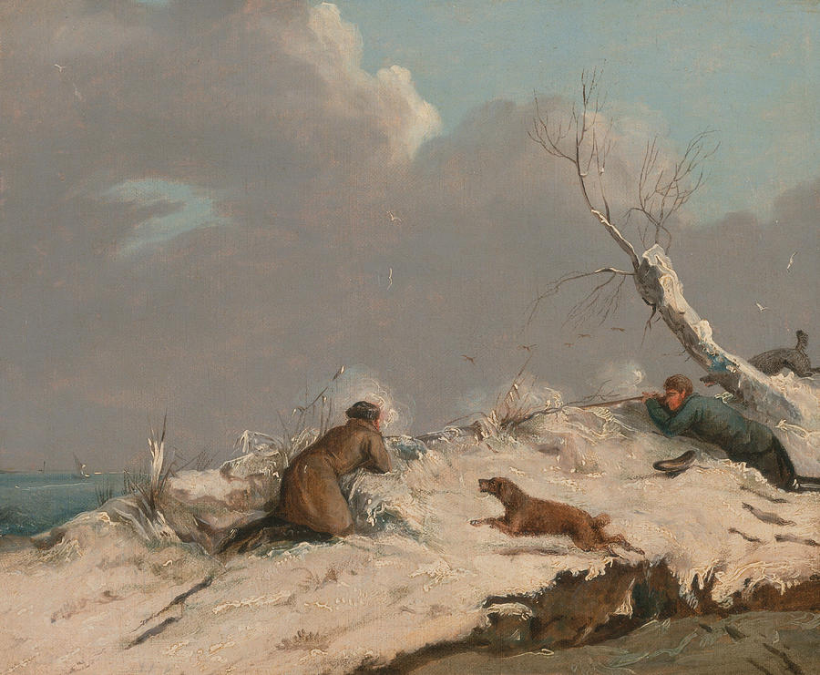Duck Shooting in Winter Photograph by Henry Thomas Alken