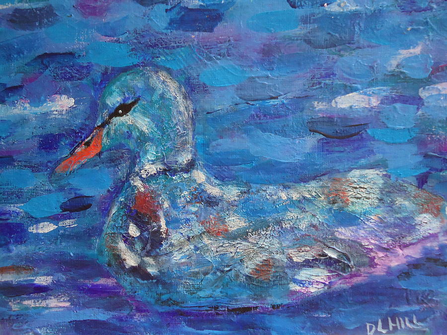 Duck Painting - Am i a duck? by Leigh Anna Kay