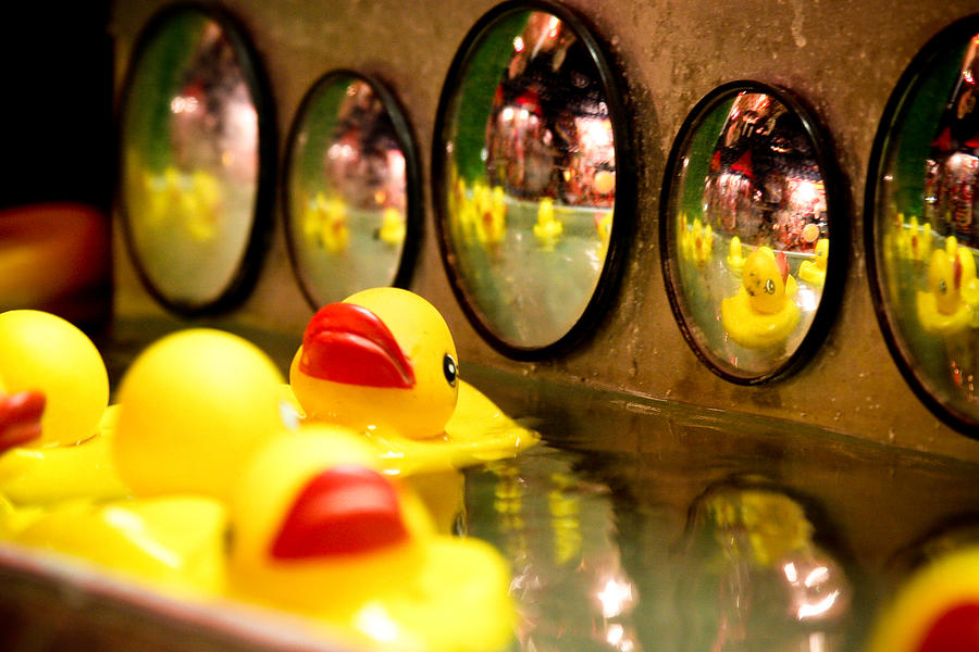 Ducky floaty Photograph by Toni Hopper